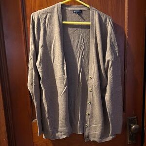 Brown Gap Button-Up Cardigan
